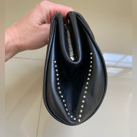 100% Authentic NWT‼️ Salvatore Ferragamo Gancini Mini Leather Clutch with Studs - Picture 8 of 11